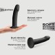 Ομοίωμα Πέους Σιλικόνης με Βεντούζα Real Pleasure Large Realistic Silicone Dildo with Suction Cup - Μαύρο by Sexopolis