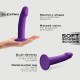 Ομοίωμα Πέους Σιλικόνης με Βεντούζα Real Pleasure Small Realistic Silicone Dildo with Suction Cup - Μωβ by Sexopolis