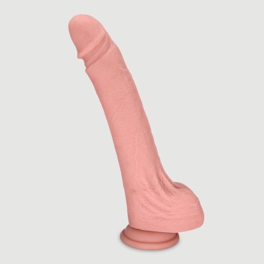 Ομοίωμα Πέους Σιλικόνης με Όρχεις & Βεντούζα Koa 24 cm Silicone Realistic Dildo with Balls & Suction Cup - Φυσικό Χρώμα