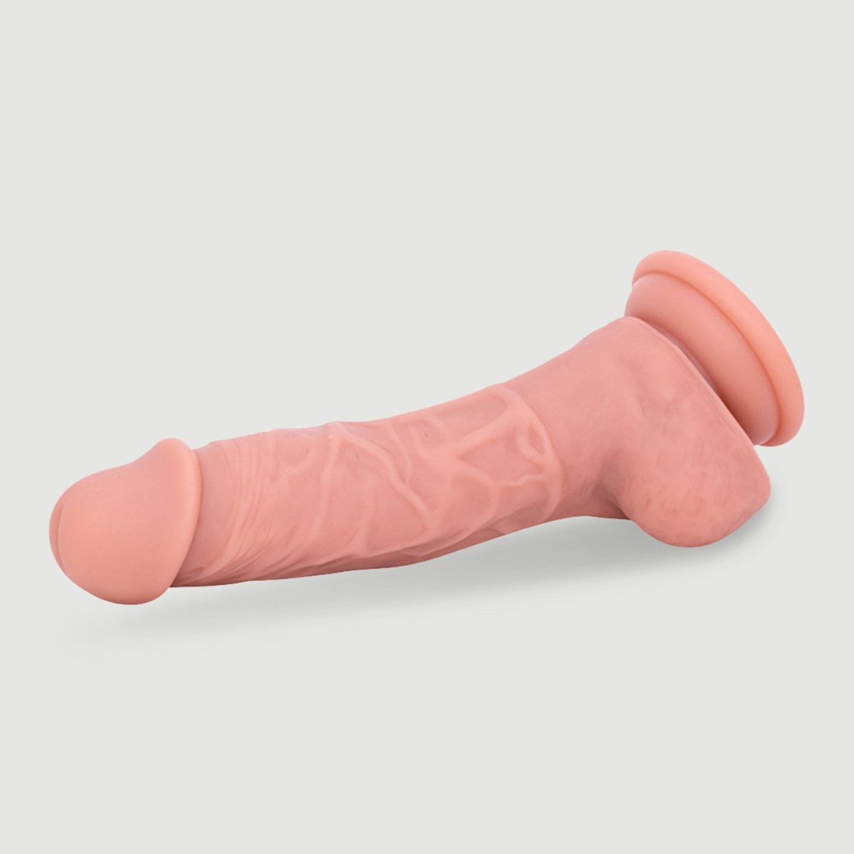 Ομοίωμα Πέους Σιλικόνης με Όρχεις & Βεντούζα Percy 18 cm Realistic Silicone Dildo with Balls & Suction Cup - Φυσικό Χρώμα by Sexopolis