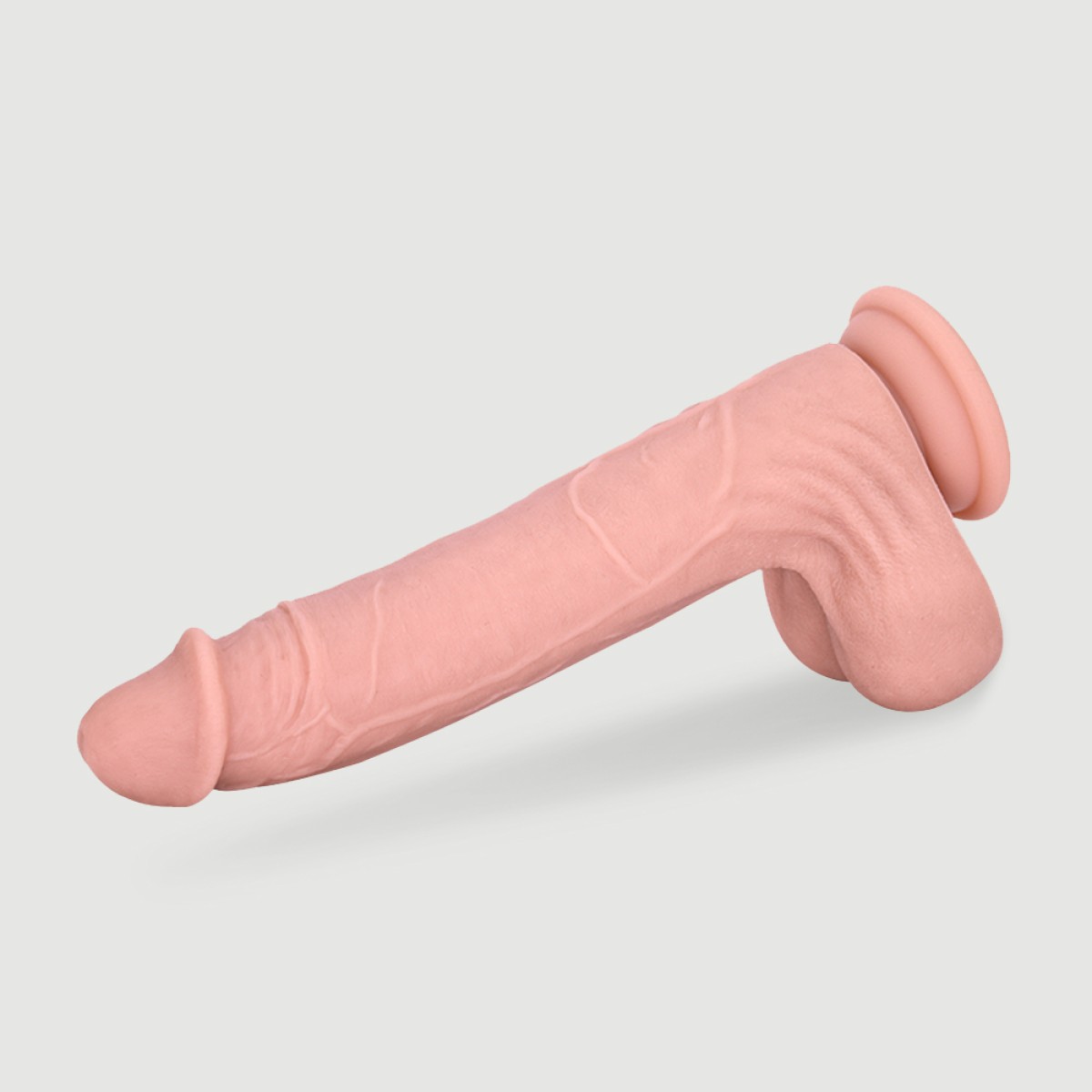Vander 22,5cm Silicone Realistic Dildo with Balls & Suction Cup - Flesh by Sexopolis