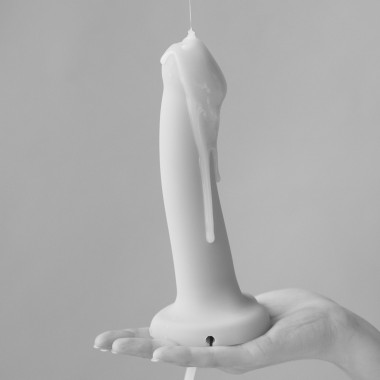 Small Squirting Cum Semi Realistic Silicone Dildo - Flesh