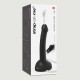 Small Squirting Cum Semi Realistic Silicone Dildo - Black by Sexopolis