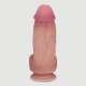 Jake 20,5 cm Thick Ultra Realistic Double Layer Silicone Dildo with Balls & Suction Cup - Flesh by Sexopolis