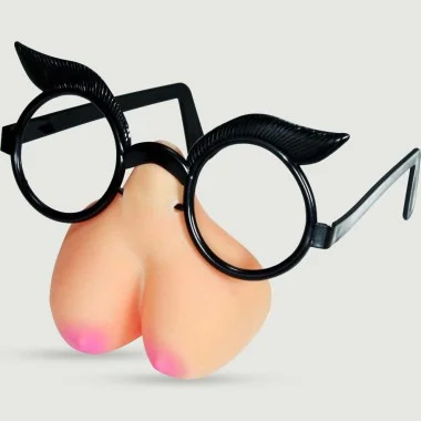Γυαλιά με Μύτη Στήθος Sexy Female Nose Breast With Glasses