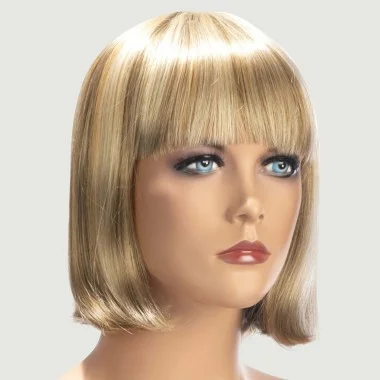 Sophie Wig Medium Hair with Blonde Highlights
