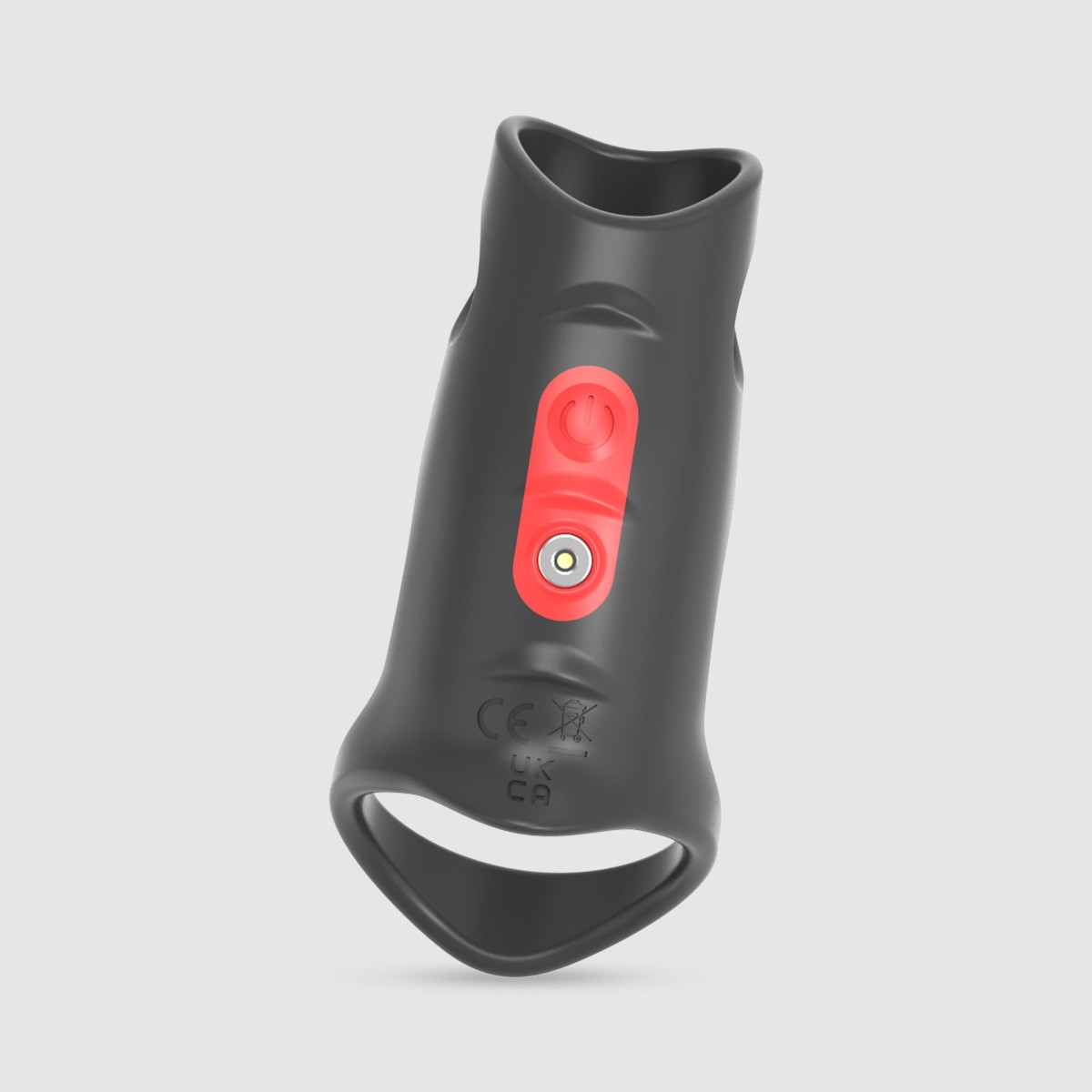 The Skull Cat Soft Silicone Vibrating Penis Sleeve With Ball Ring - Black by Sexopolis