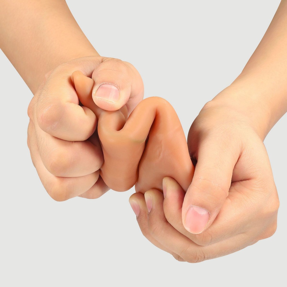 20,5 cm Vibrating Real Deal Soft Silicone Realistic Penis Sleeve - Flesh by Sexopolis