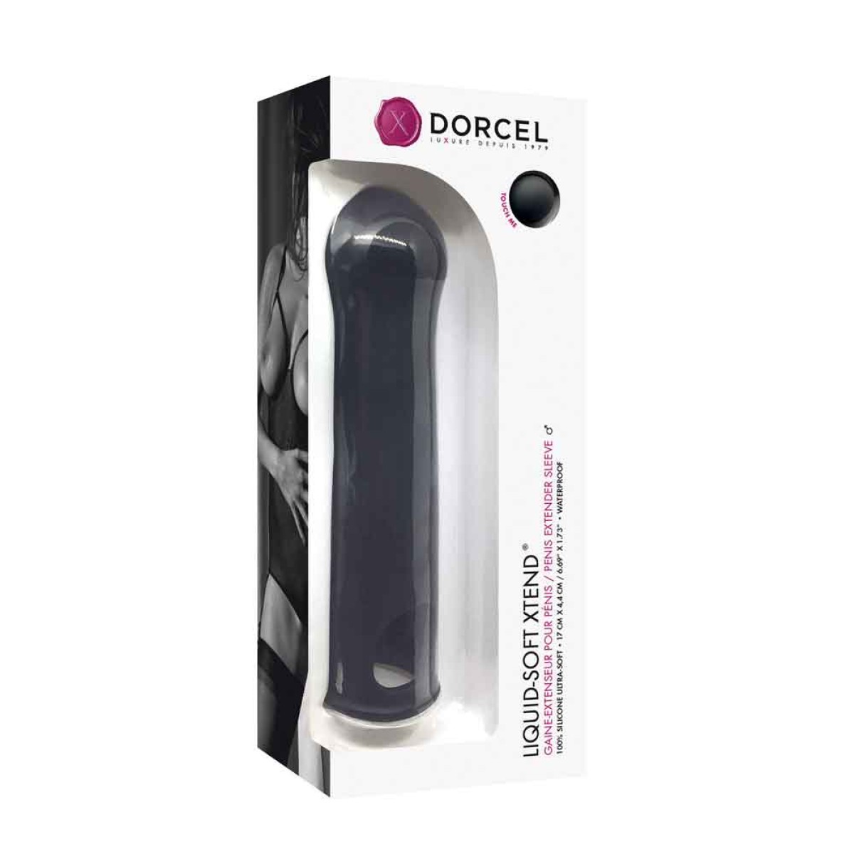 Κάλυμμα Πέους Liquid Soft Silicone Penis Extender - Μαύρο by Sexopolis