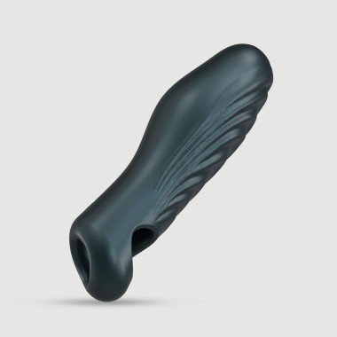 ManWan Ryzer Penis Sheath With Ribs - Green