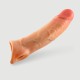 18 cm Real Deal Soft Silicone Realistic Penis Sleeve - Flesh by Sexopolis