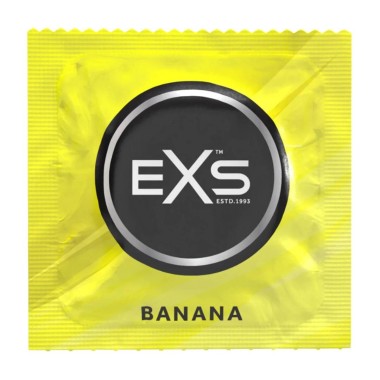 Προφυλακτικά με Γεύση Μπανάνα EXS Banana Flavored Condoms
