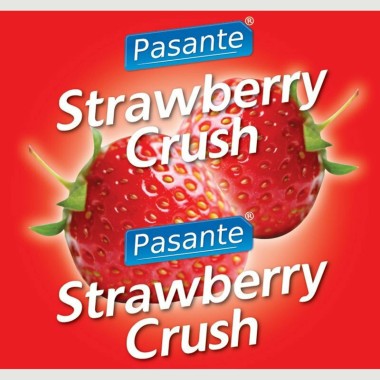 Προφυλακτικά Με Γεύση Φράουλα Pasante Strawberry Crush Condoms