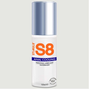 S8 Water Based Cooling Anal Lubricant - 125 ml