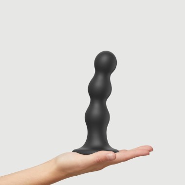Premium Κυρτό Dildo Σιλικόνης με Βεντούζα Plug Balls Large Silicone Premium Dildo with Suction Cup - Μαύρο