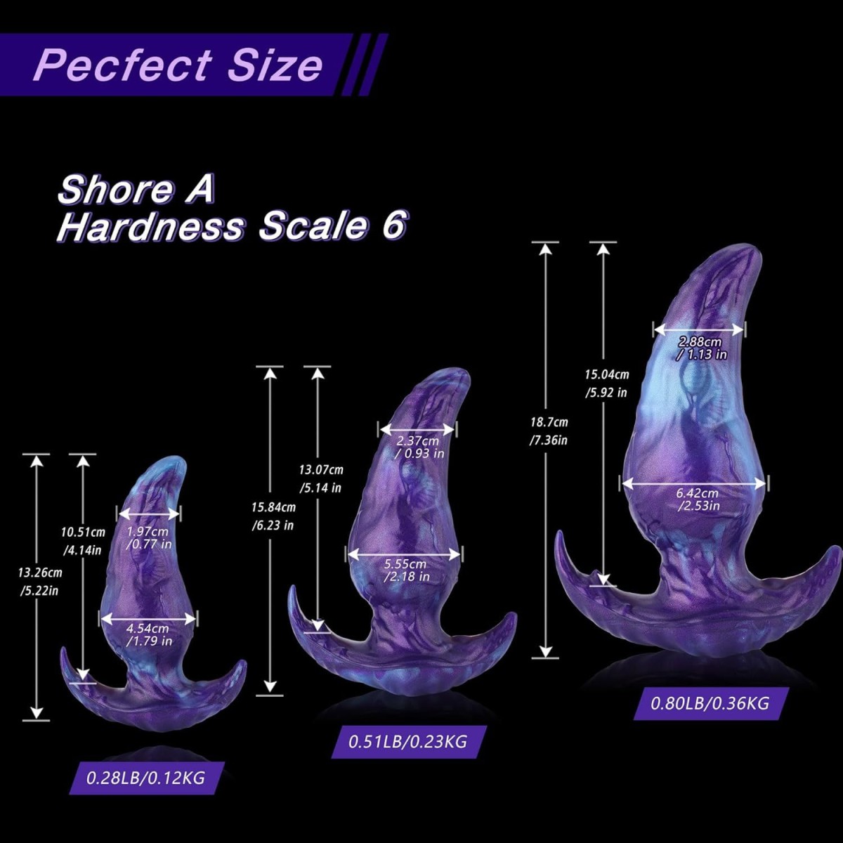 Πρωκτική Σφήνα Σιλικόνης Alien Silicone Extreme Butt Plug 22 x 7,2 cm - Πολύχρωμη by Sexopolis