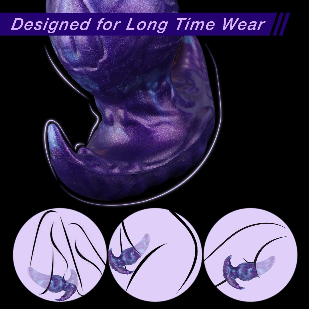 Πρωκτική Σφήνα Σιλικόνης Alien Silicone Extreme Butt Plug 22 x 7,2 cm - Πολύχρωμη by Sexopolis