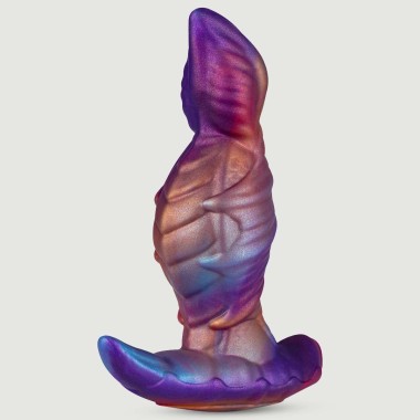 Πρωκτική Σφήνα Σιλικόνης Large Monster Silicone Butt Plug 19 x 6,6 cm - Πολύχρωμη
