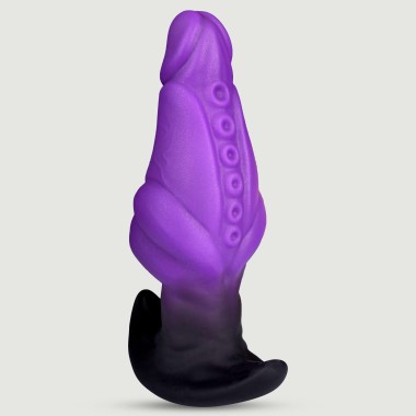 Silicone Butt Plug With Realistic Head 17 x 6 cm - Purple