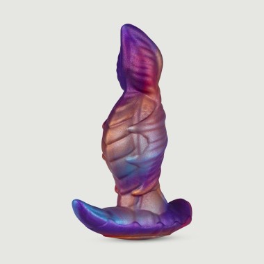 Πρωκτική Σφήνα Σιλικόνης Medium Monster Silicone Butt Plug 16,5 x 5,7 cm - Πολύχρωμη