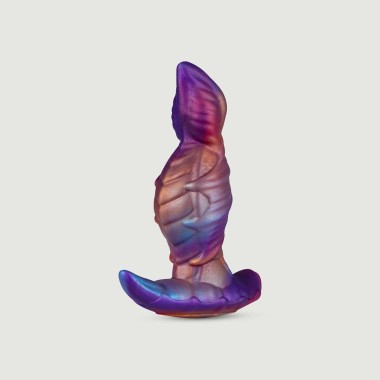 Small Monster Silicone Butt Plug 14 x 4,8 cm - Multicolour