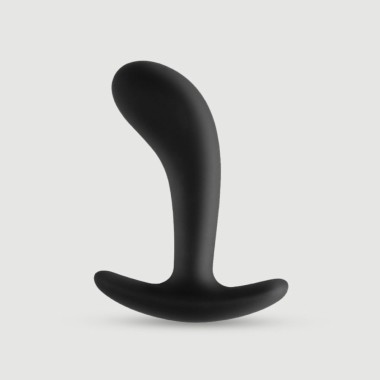 Κυρτή Πρωκτική Σφήνα Σιλικόνης Anal Collection Curved Large Silicone Butt Plug - Μαύρη