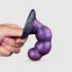 Silicone Ribbed Dildo With Suction Cup 10 x 3,5 cm - Purple by Sexopolis