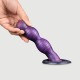 Silicone Ribbed Dildo With Suction Cup 10 x 3,5 cm - Purple by Sexopolis