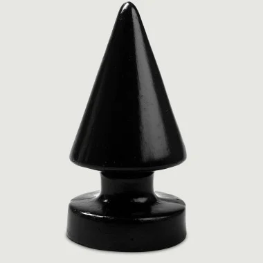 Μεγάλη Κωνική Πρωκτική Σφήνα Big Cone Shaped Butt Plug 15 x 8 cm - Μαύρη