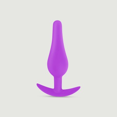 Anal Beginner's Classic Large Silicone Butt Plug - Purple