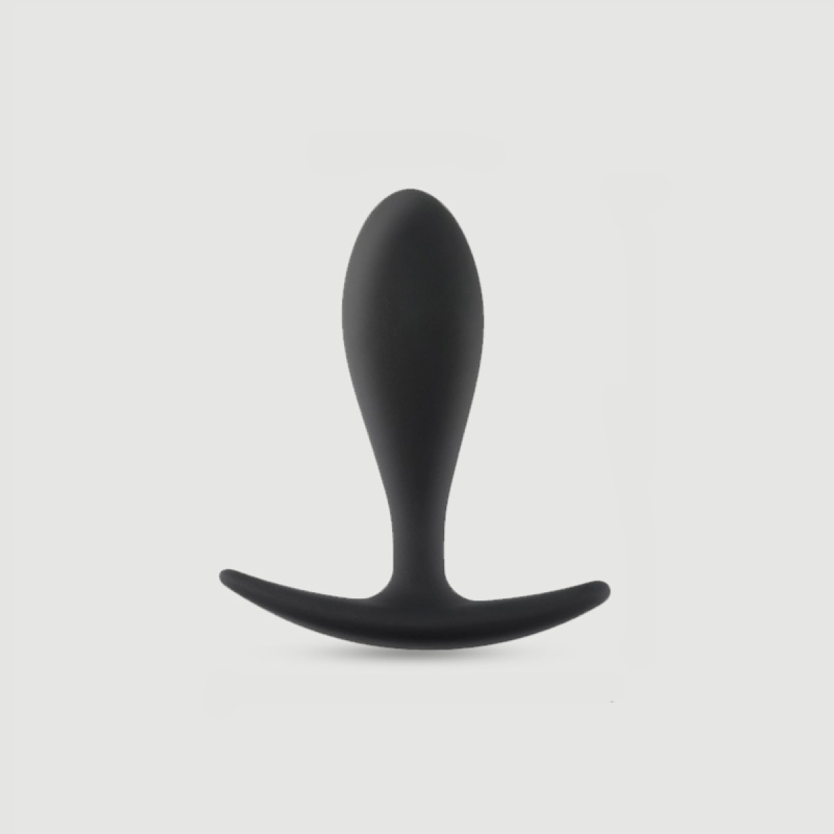 Anal Beginners Droplet Large Silicone Butt Plug - Black by Sexopolis