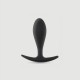 Anal Beginners Droplet Large Silicone Butt Plug - Black by Sexopolis