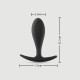 Anal Beginners Droplet Large Silicone Butt Plug - Black by Sexopolis
