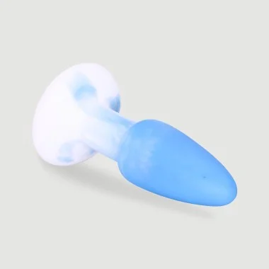 Anal Collection Ranna Large Silicone Butt Plug - Blue