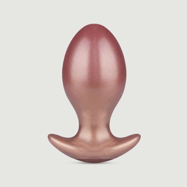 Στρογγυλή Πρωκτική Σφήνα Σιλικόνης Round Wonder Silicone Small Butt Plug - Μπρονζέ
