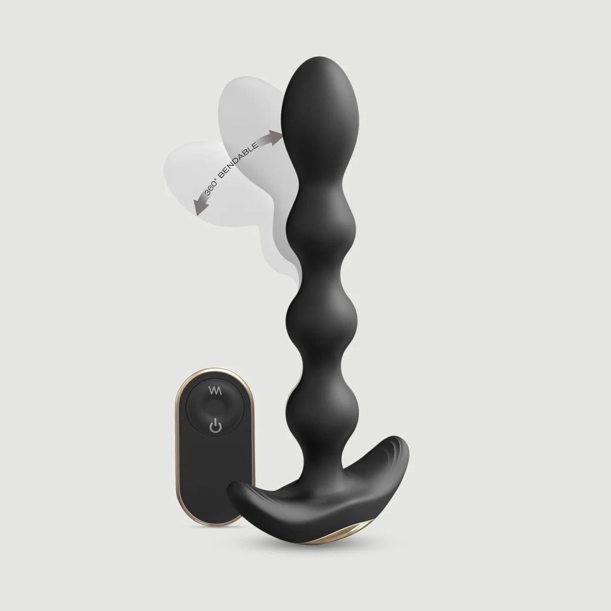 Remote Controlled Vibrating Silicone Flexi Balls - Black by Sexopolis