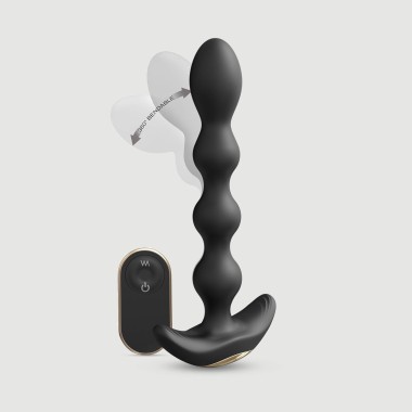 Remote Controlled Vibrating Silicone Flexi Balls - Black