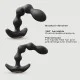 Remote Controlled Vibrating Silicone Flexi Balls - Black by Sexopolis