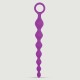 Anal Intruder 21 cm Silicone Anal Beads with Handle - Purple by Sexopolis