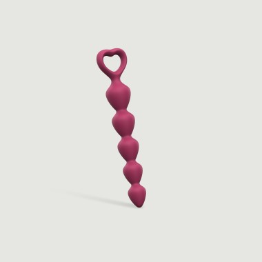 Bing Bang Medium Silicone Anal Beads - Purple