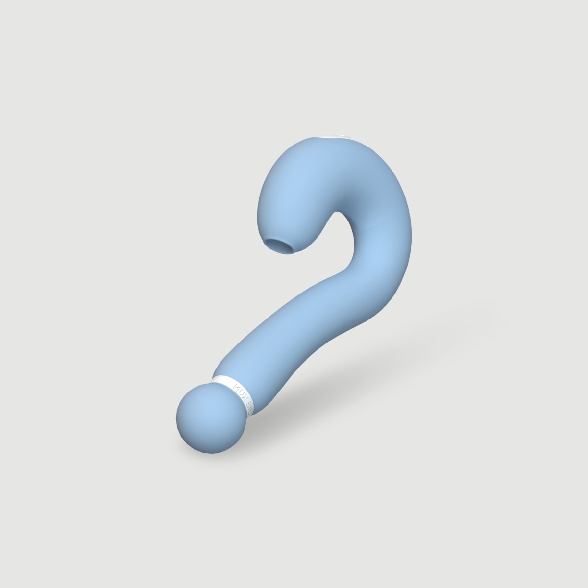 Alice Ergonomic Rabbit Silicone VIbrator with Clitoral Suction - Light Blue by Sexopolis