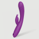 Zarah Flexible Silicone Rabbit Vibrator With Clitoral Suction - Purple by Sexopolis