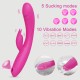 Εύκαμπτος Rabbit Δονητής Σιλικόνης Zarah Flexible Silicone Rabbit Vibrator - Ροζ by Sexopolis