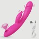 Εύκαμπτος Rabbit Δονητής Σιλικόνης Zarah Flexible Silicone Rabbit Vibrator - Ροζ by Sexopolis