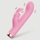 Nola 10 Function Curved Silicone Rabbit Vibrator - Pink by Sexopolis