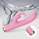 Nola 10 Function Curved Silicone Rabbit Vibrator - Pink by Sexopolis