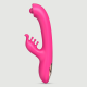 Sexopolis Giselle Silicone Rabbit Vibrator with Rotating Tip - Pink by Sexopolis