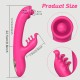 Sexopolis Giselle Silicone Rabbit Vibrator with Rotating Tip - Pink by Sexopolis