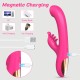 Sexopolis Giselle Silicone Rabbit Vibrator with Rotating Tip - Pink by Sexopolis