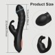 Sexopolis Amaya Curved Silicone Rabbit Vibrator - Black by Sexopolis